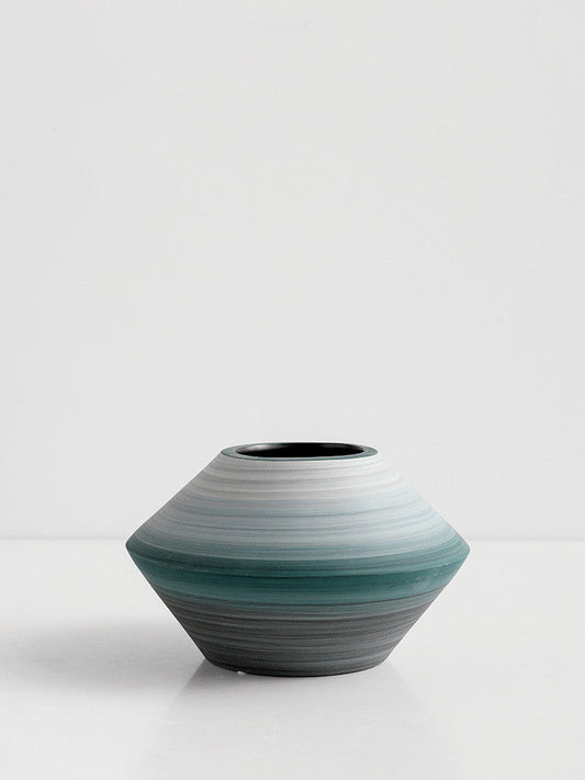 Art Soft Decoration Hotel Model Room Living Room Handmade Ceramic Vase