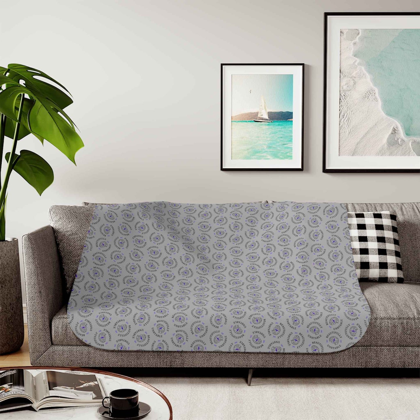Beautifully Unstable Sherpa Blanket — Soft Strength Edition