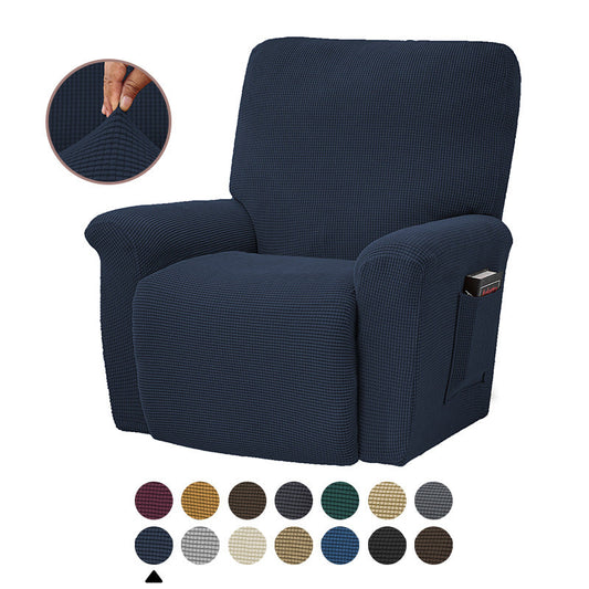 New Solid Color Corn Fleece Stretch Tight-Packed Four Seasons Sofa Cover Split