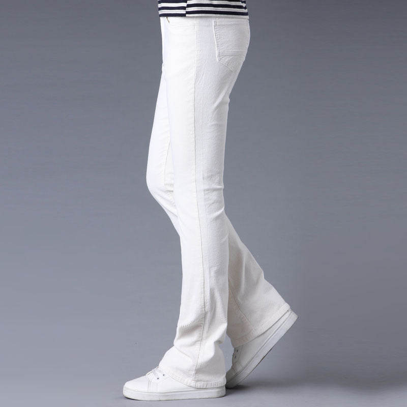 Korean Style Stretch Slim Flared Pants