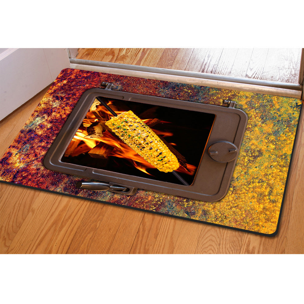 Food Printing Dining Door Mat Welcome Mat Cross-border Multi-purpose Table Mat