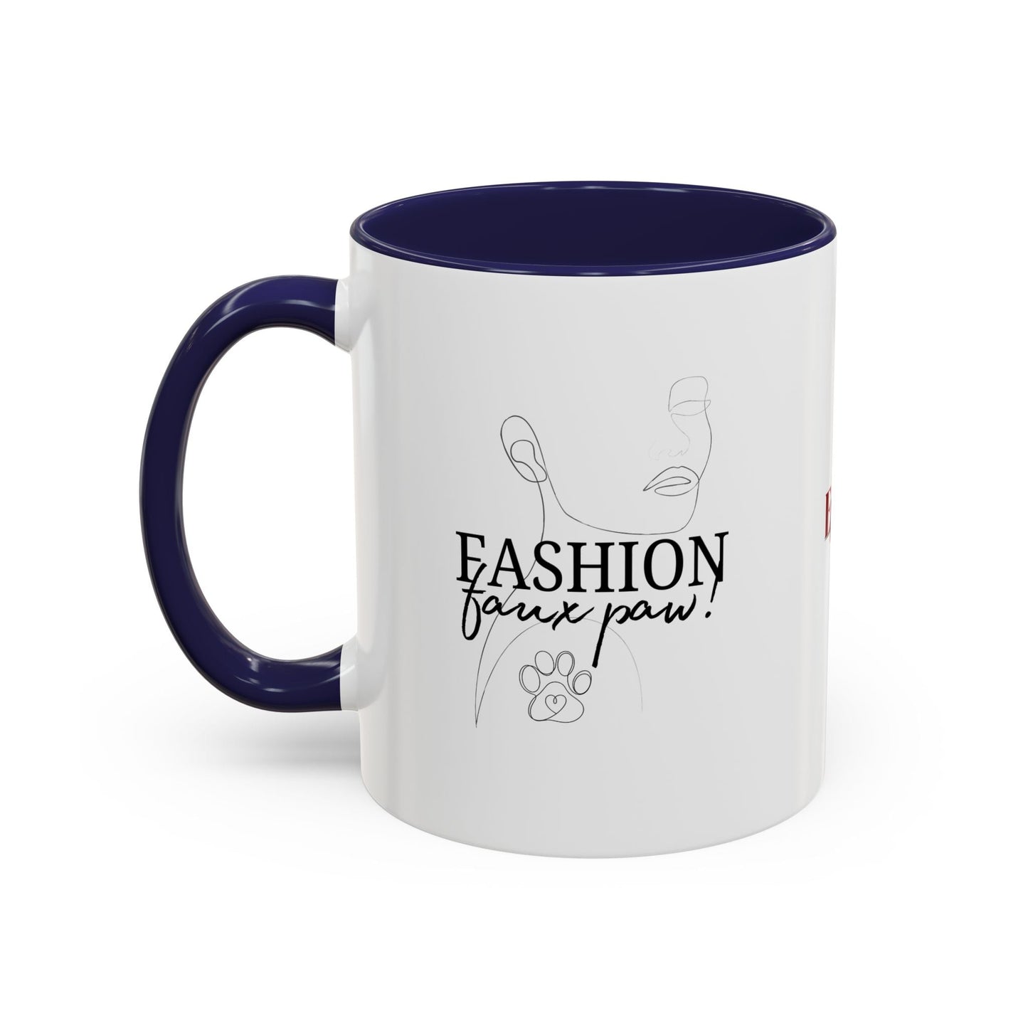 Fashion Faux Paw Accent Coffee Mug (11, 15oz)