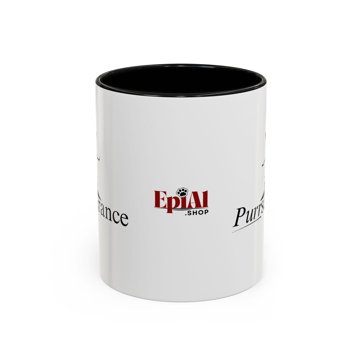 Purrseverance Accent Coffee Mug (11, 15oz)