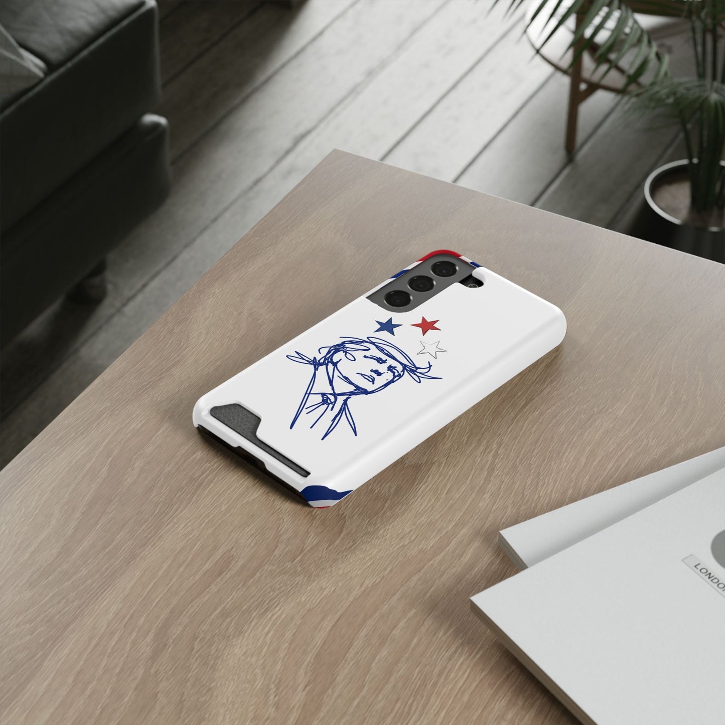 Minimal Line Portrait Samsung Case — Say Less Edition