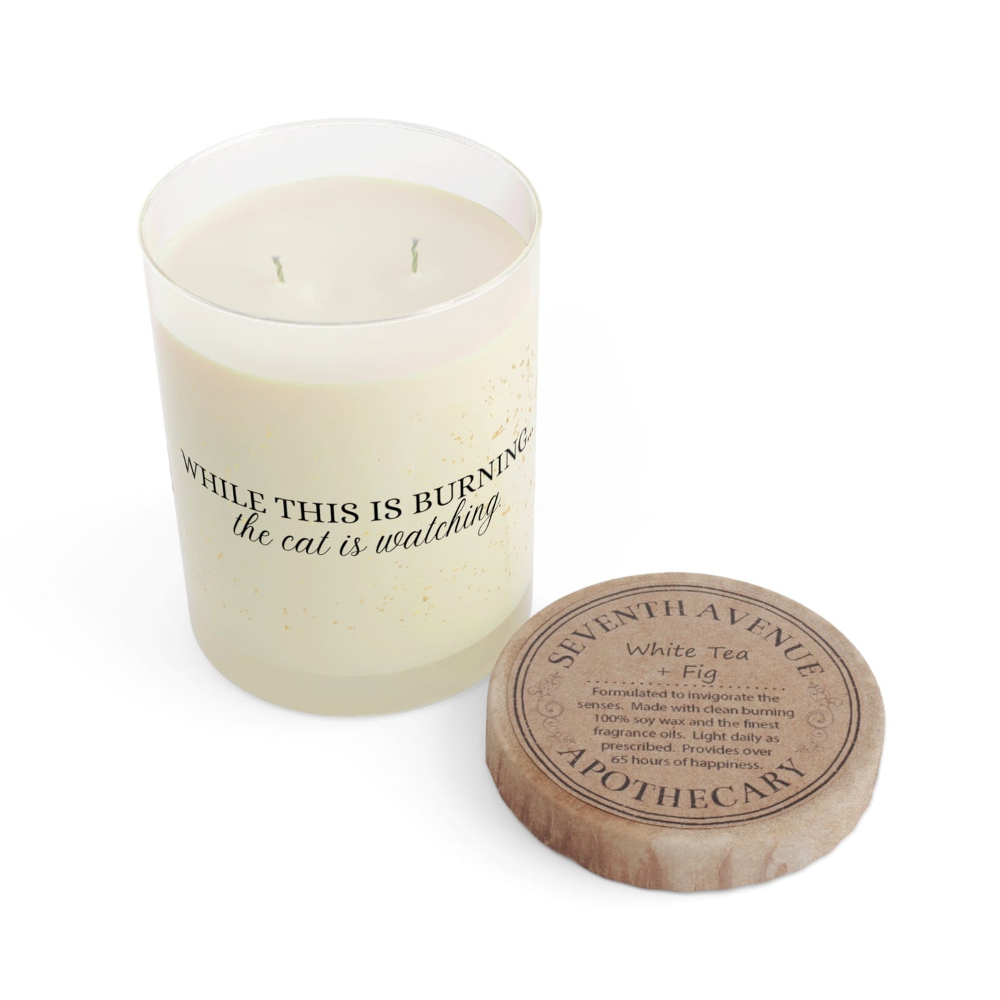 While This Is Burning… The Cat Is Watching – Cat Lover Candle