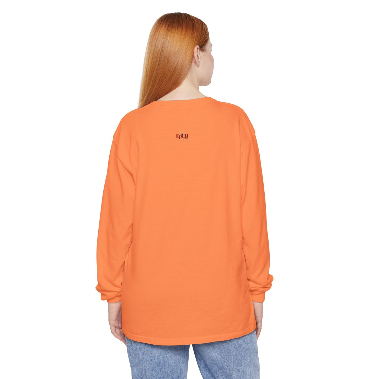 Happy Halloween Cat Long Sleeve Tee for Festive Cat Lovers