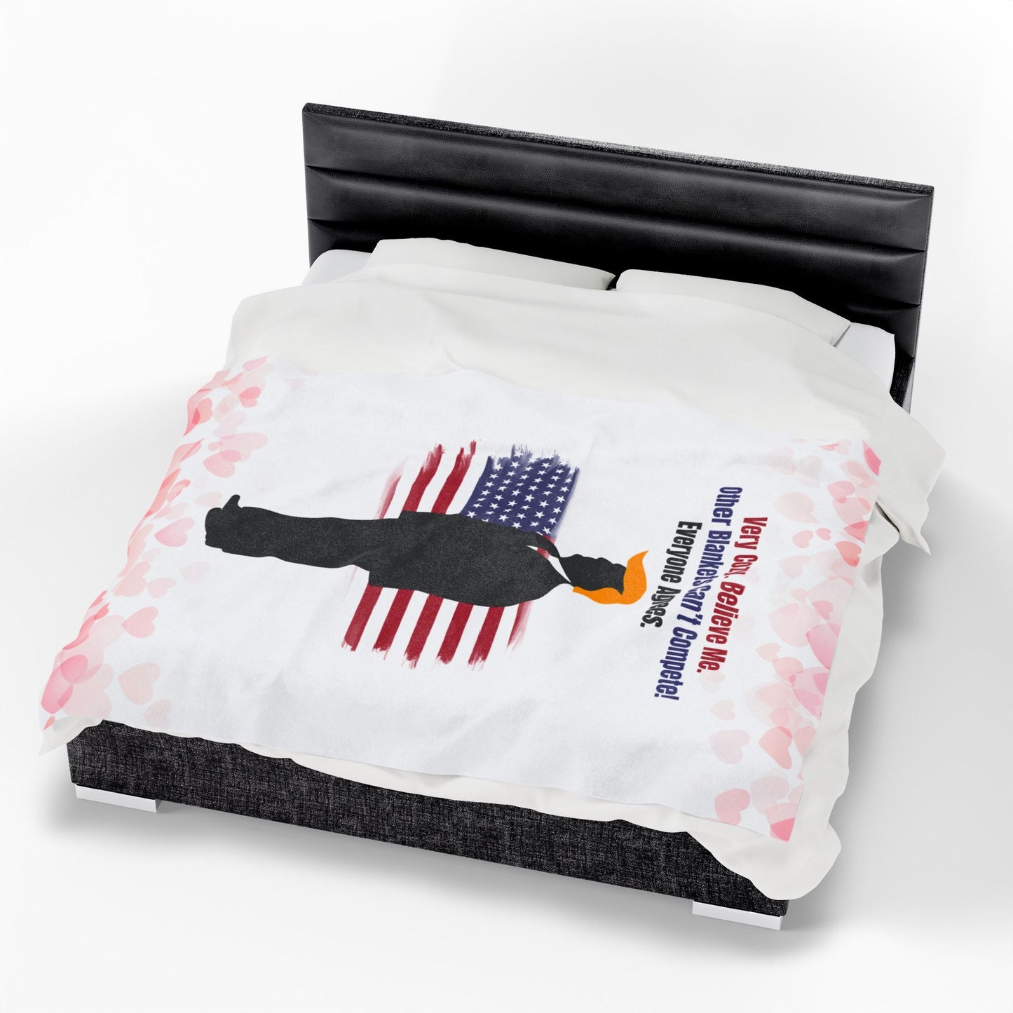 Very Cozy. Believe Me. Political Parody Velveteen Blanket