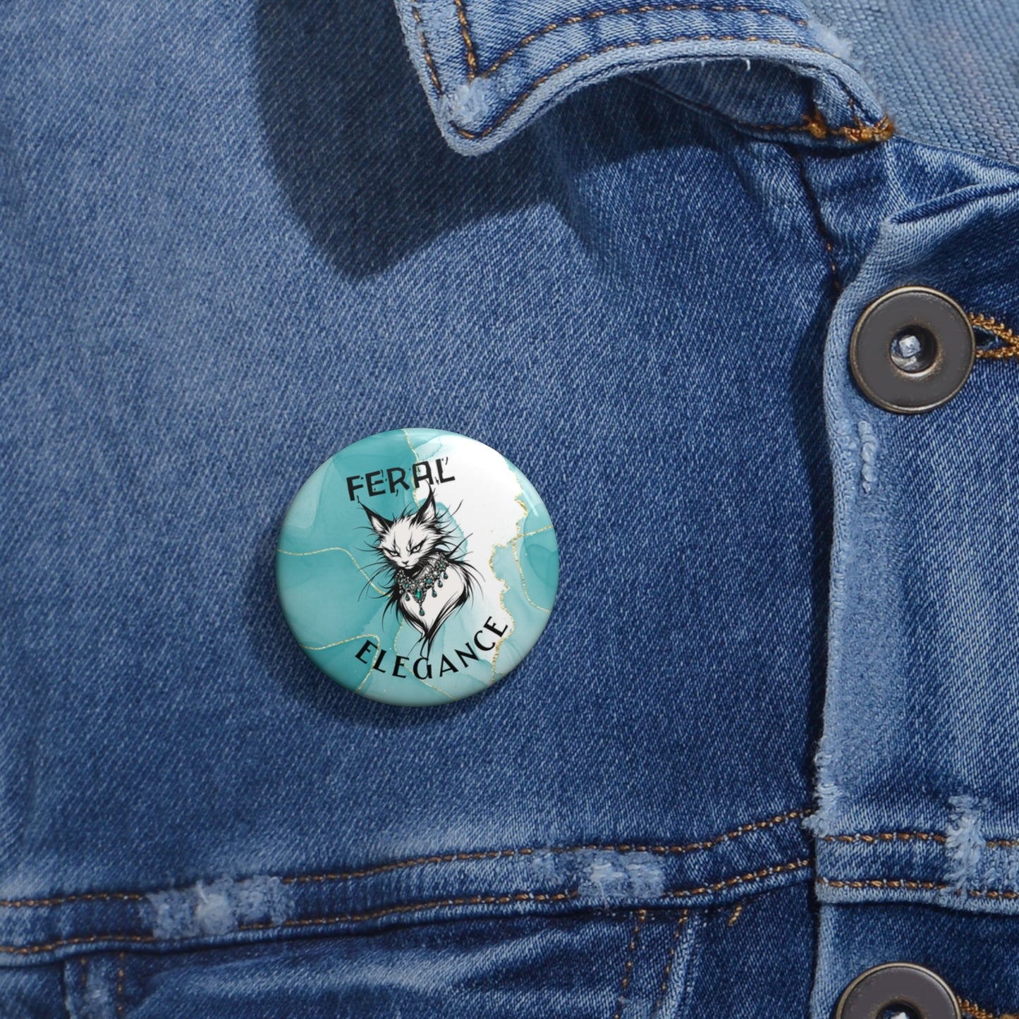 Feral Elegance Pinback Button