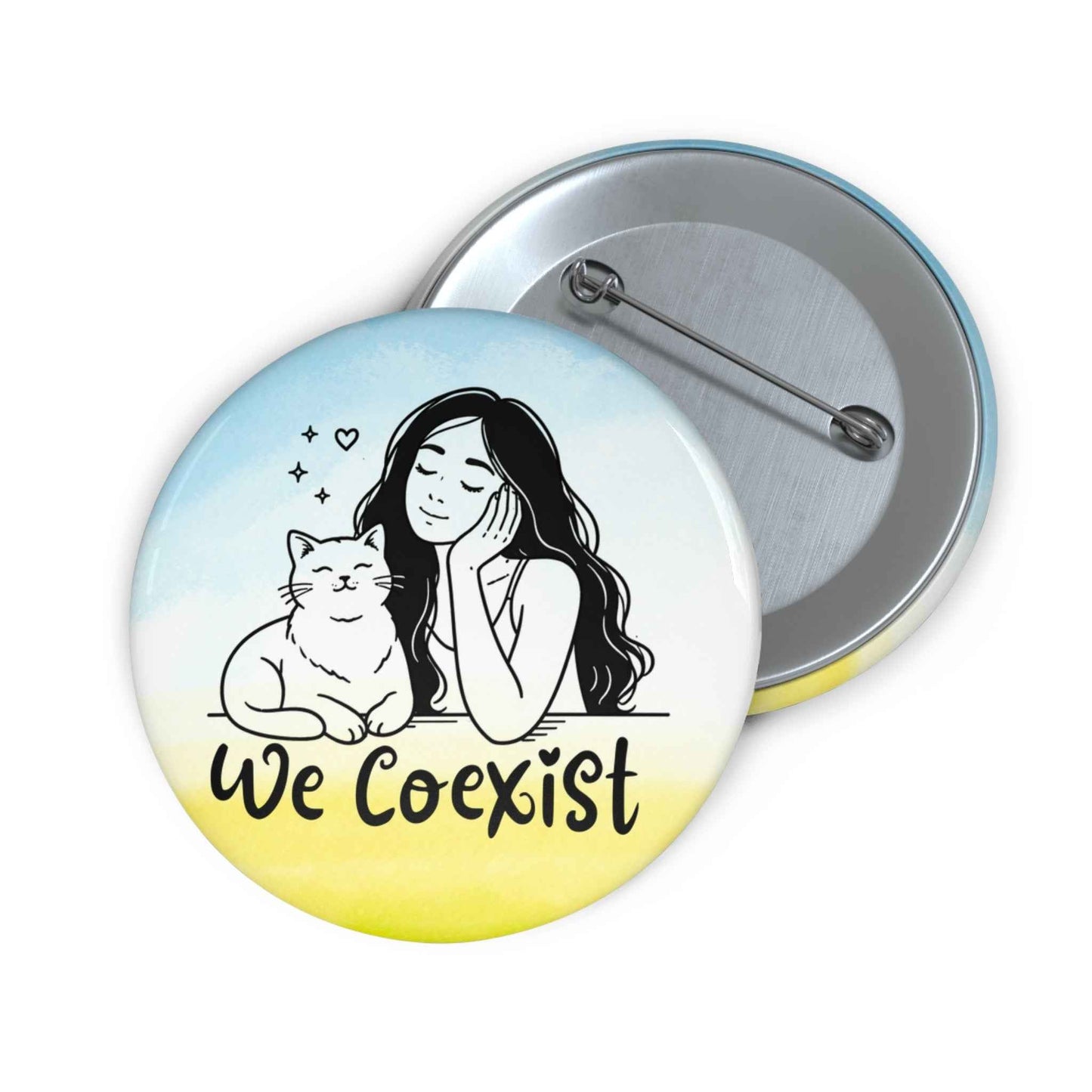We Coexist Pinback Button