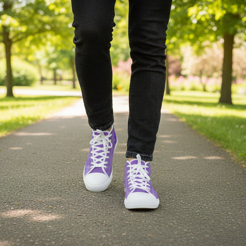 Still Here. Here Still. Men’s High-Top Sneakers – Epilepsy Awareness
