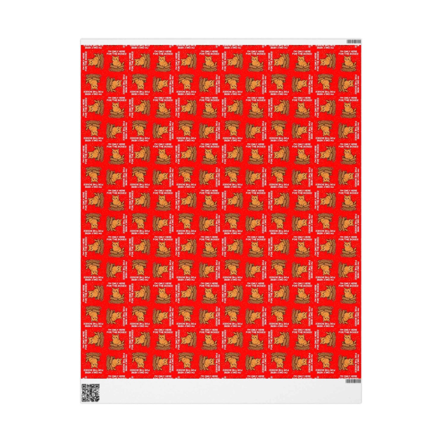 I’m Only Here for the Boxes – Funny Cat-Themed Wrapping Paper