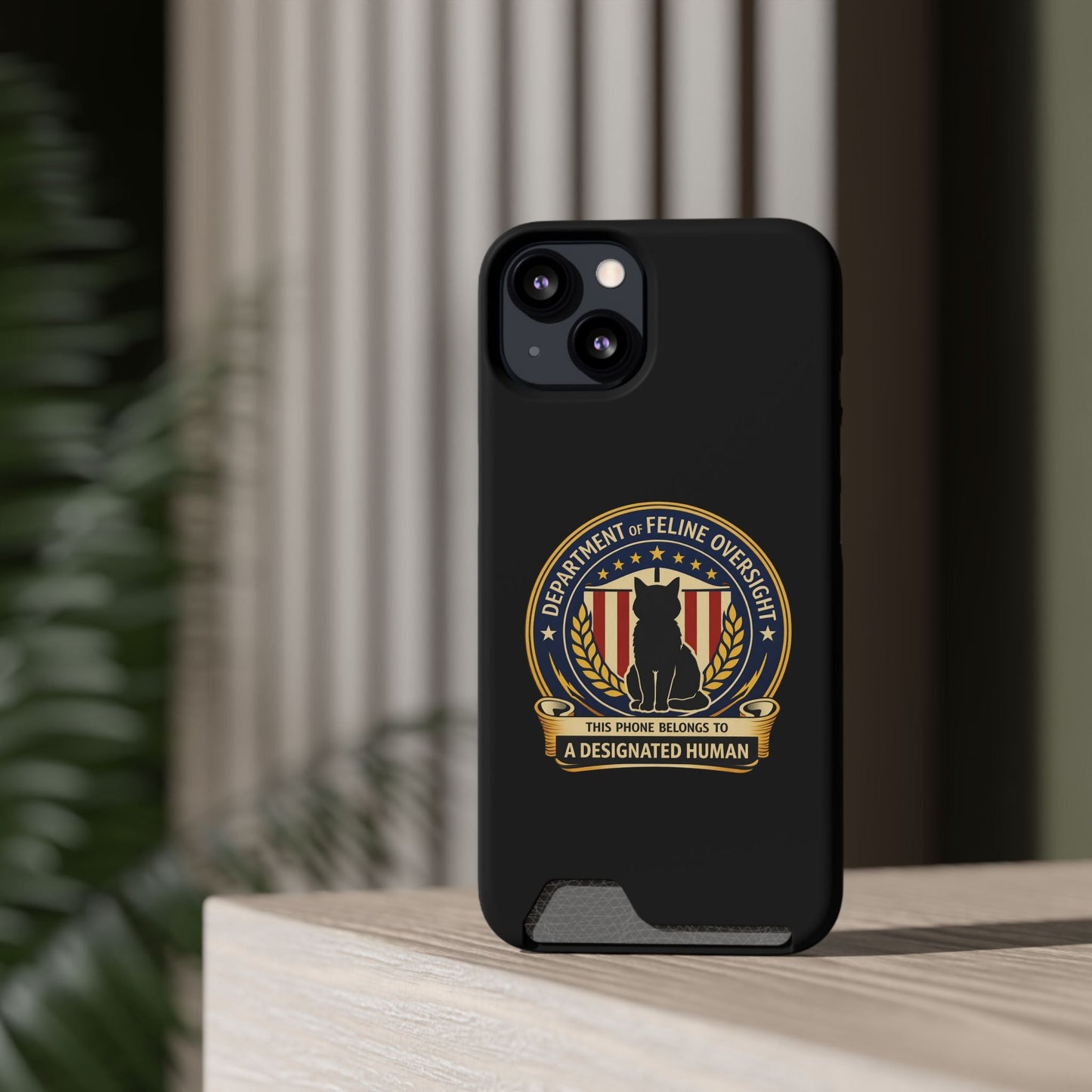 Department of Feline Oversight MagSafe iPhone Case — Designated Human Edition