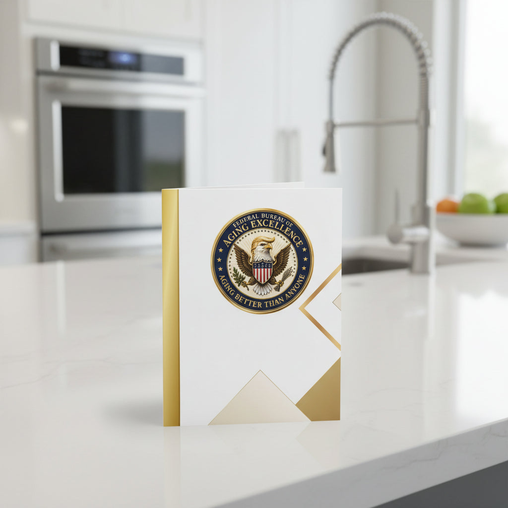 Aging Excellence – Faux Seal Birthday Greeting Card (Packs of 8, 16, 24)