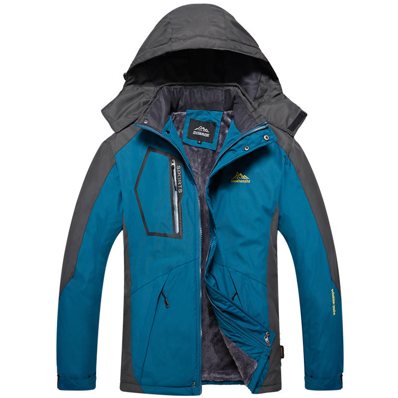 New Winter Outdoor Stormsuit Men's Detachable Waterproof