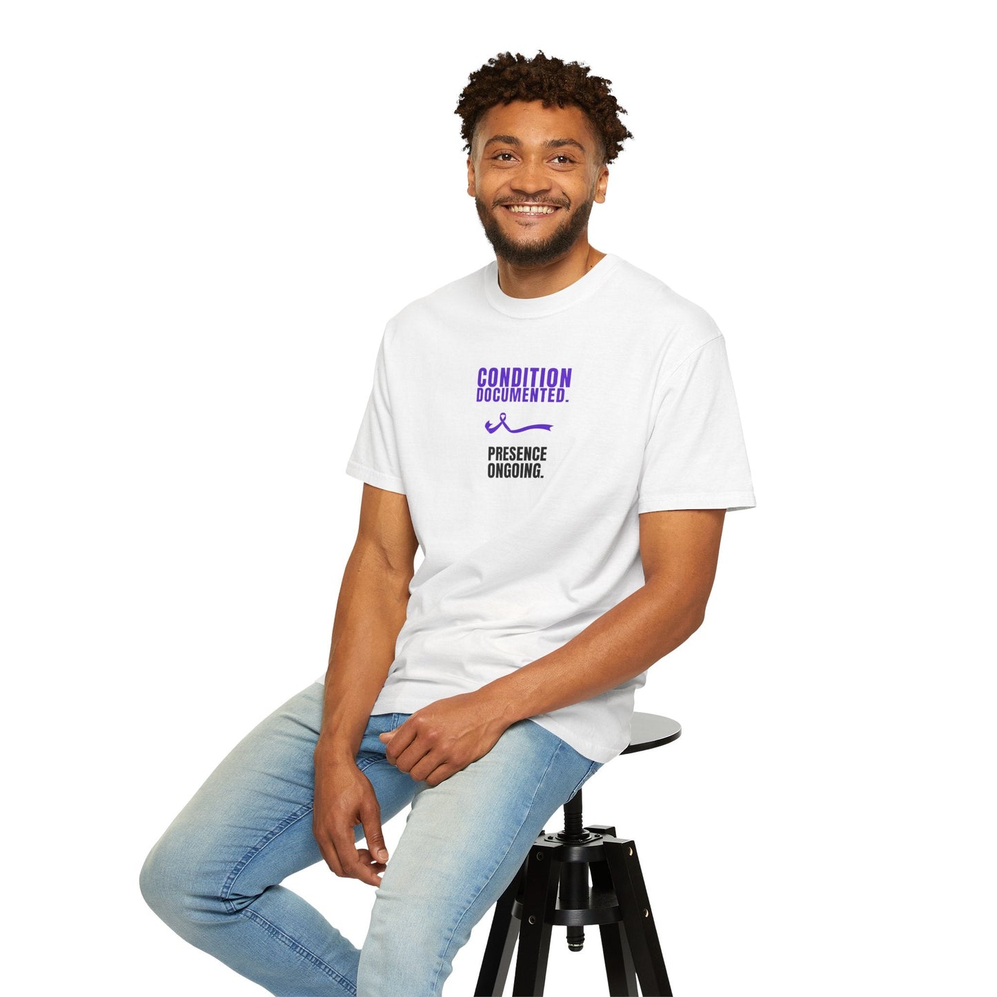 Condition Documented. Presence Ongoing. – Epilepsy Awareness T-Shirt