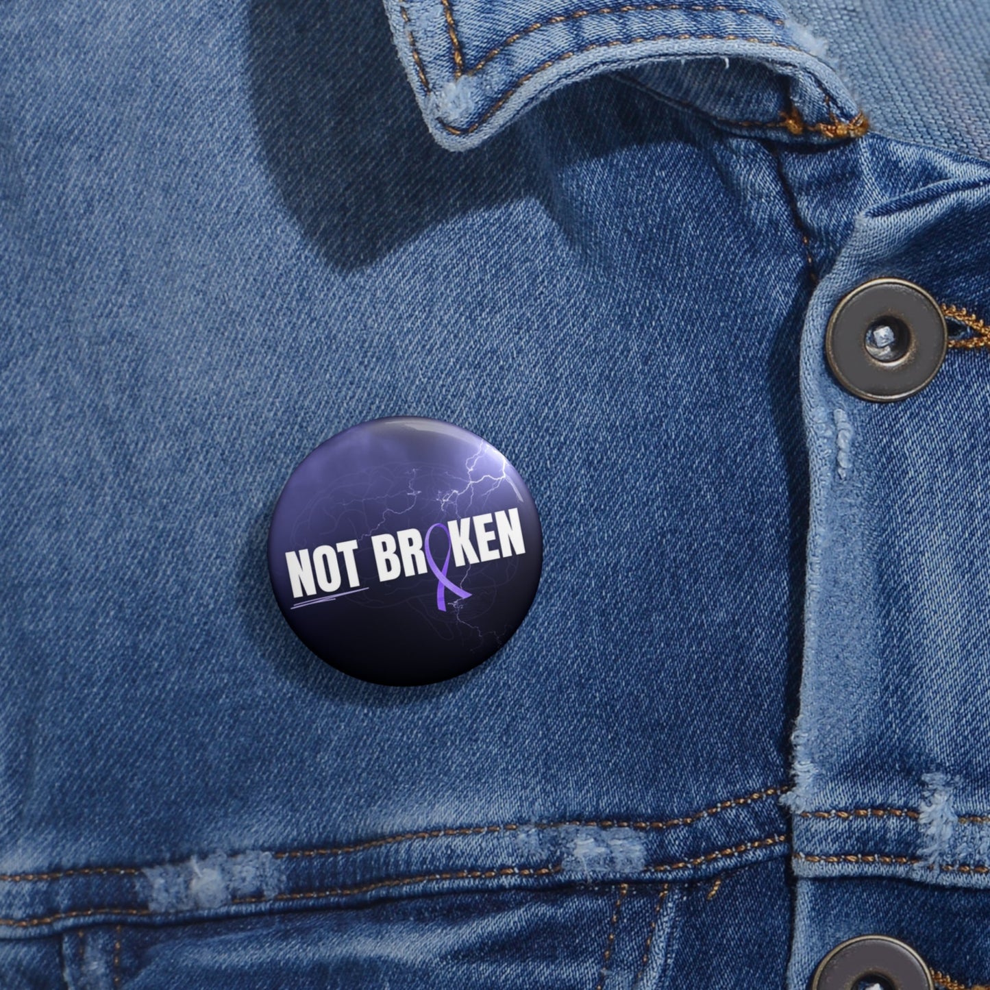 NOT BROKEN Pinback Button
