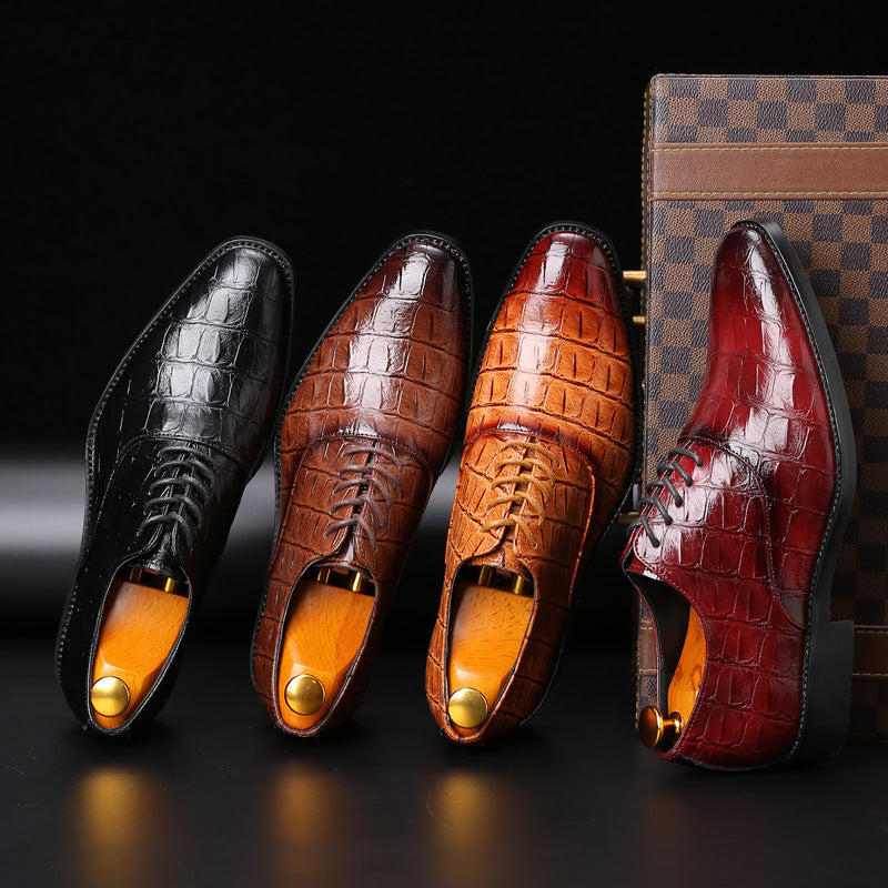 Men's Plus Size British Casual Leather Shoes