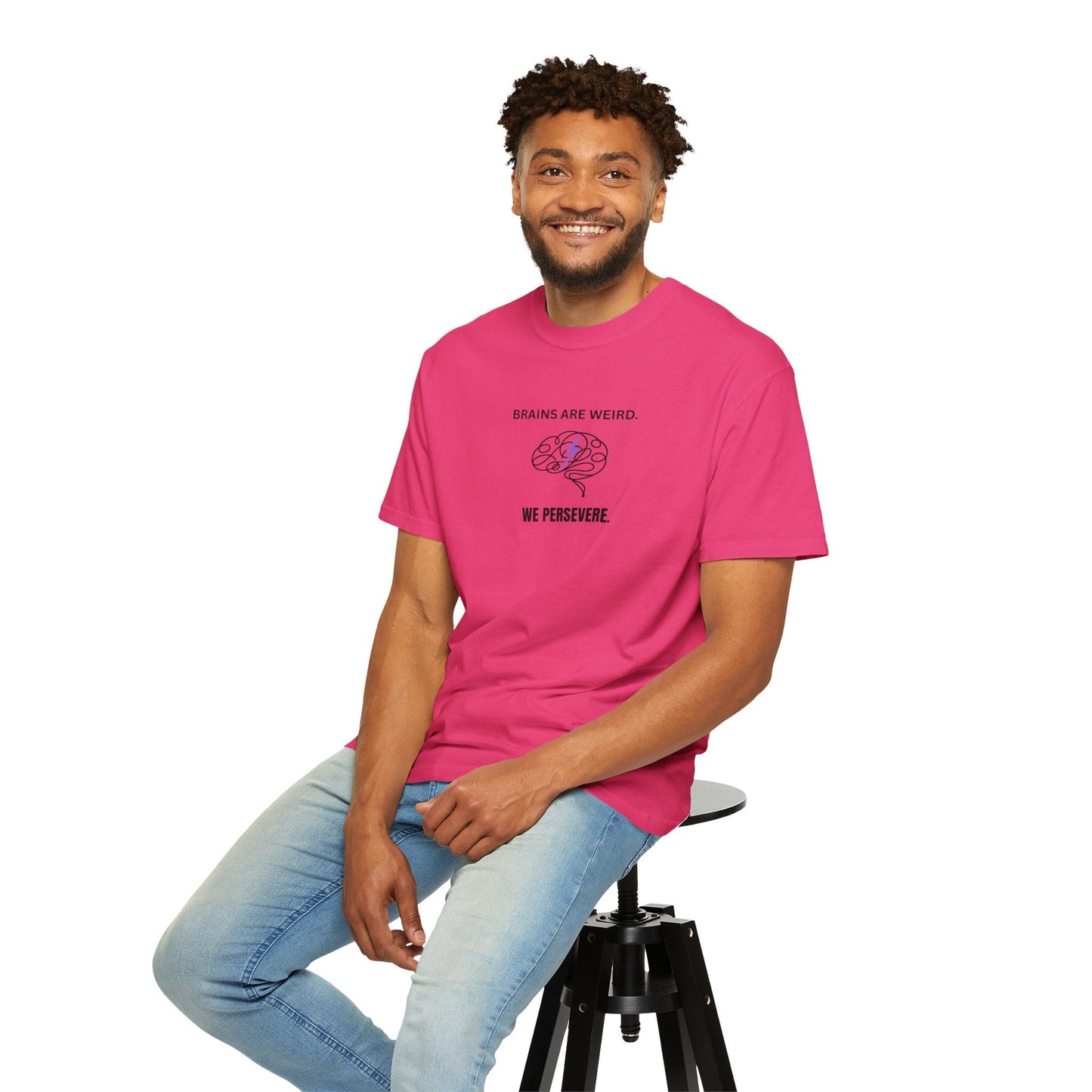 Brains Are Weird. We Persevere. – Epilepsy Awareness T-Shirt