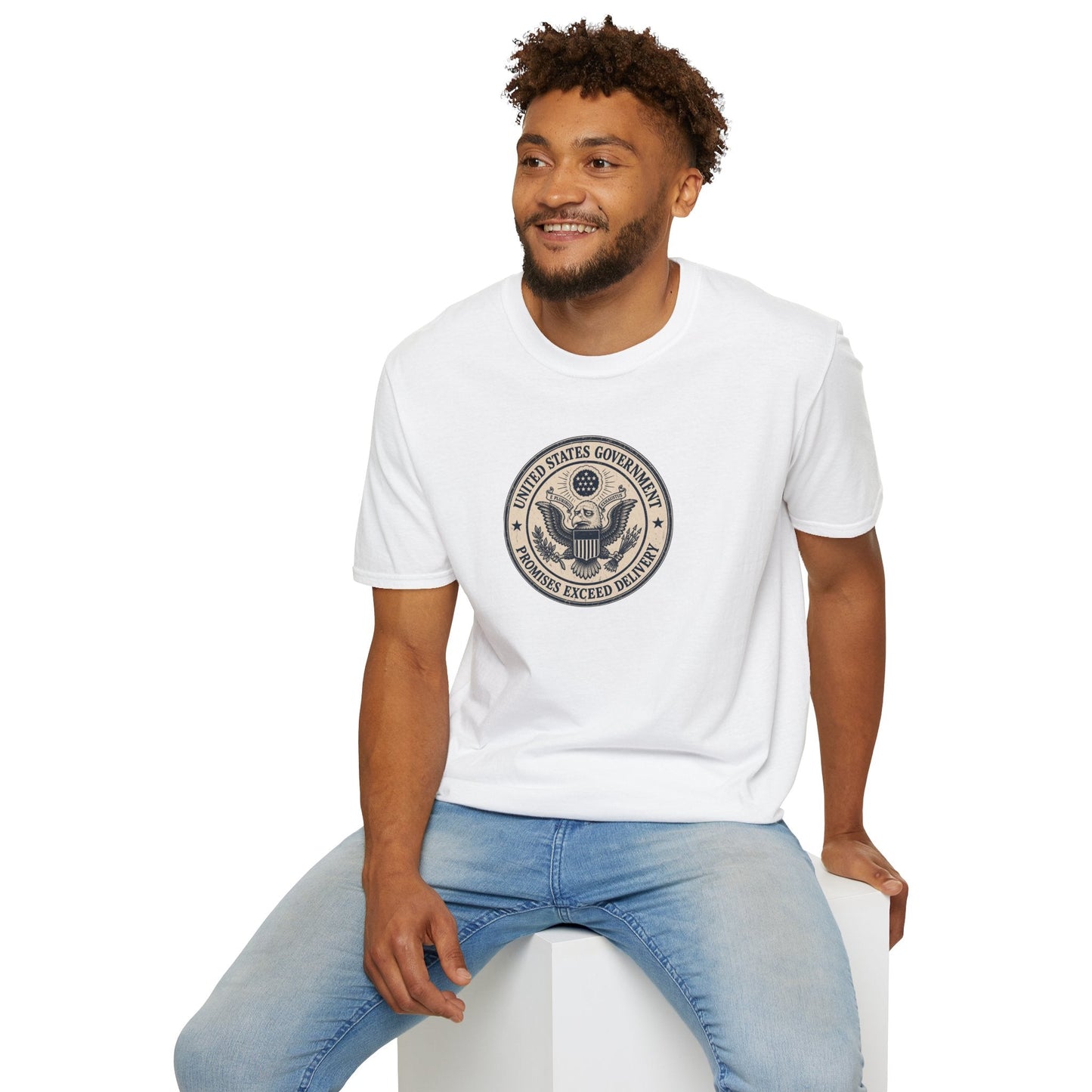 United States Government Seal Tee | “Promises Exceed Delivery” Shirt