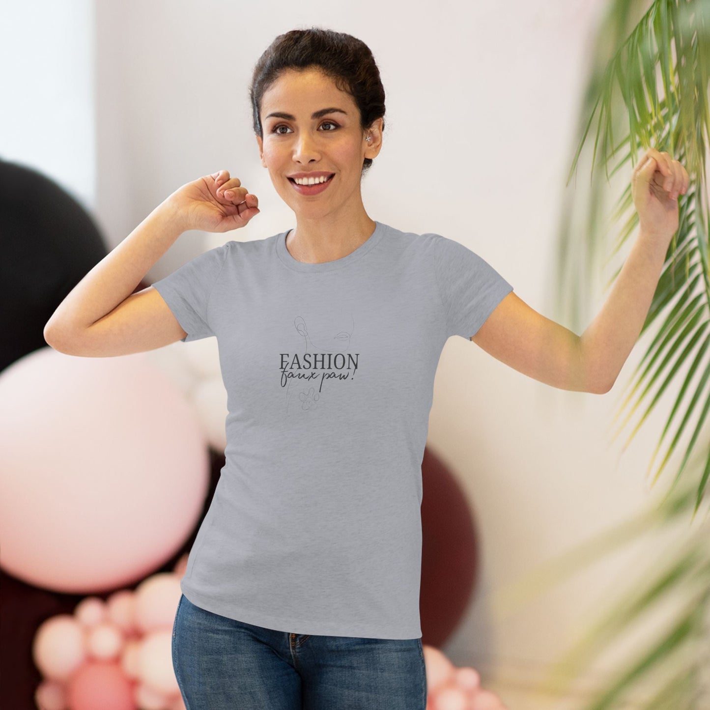 Fashion Faux Paw Women's Triblend Tee