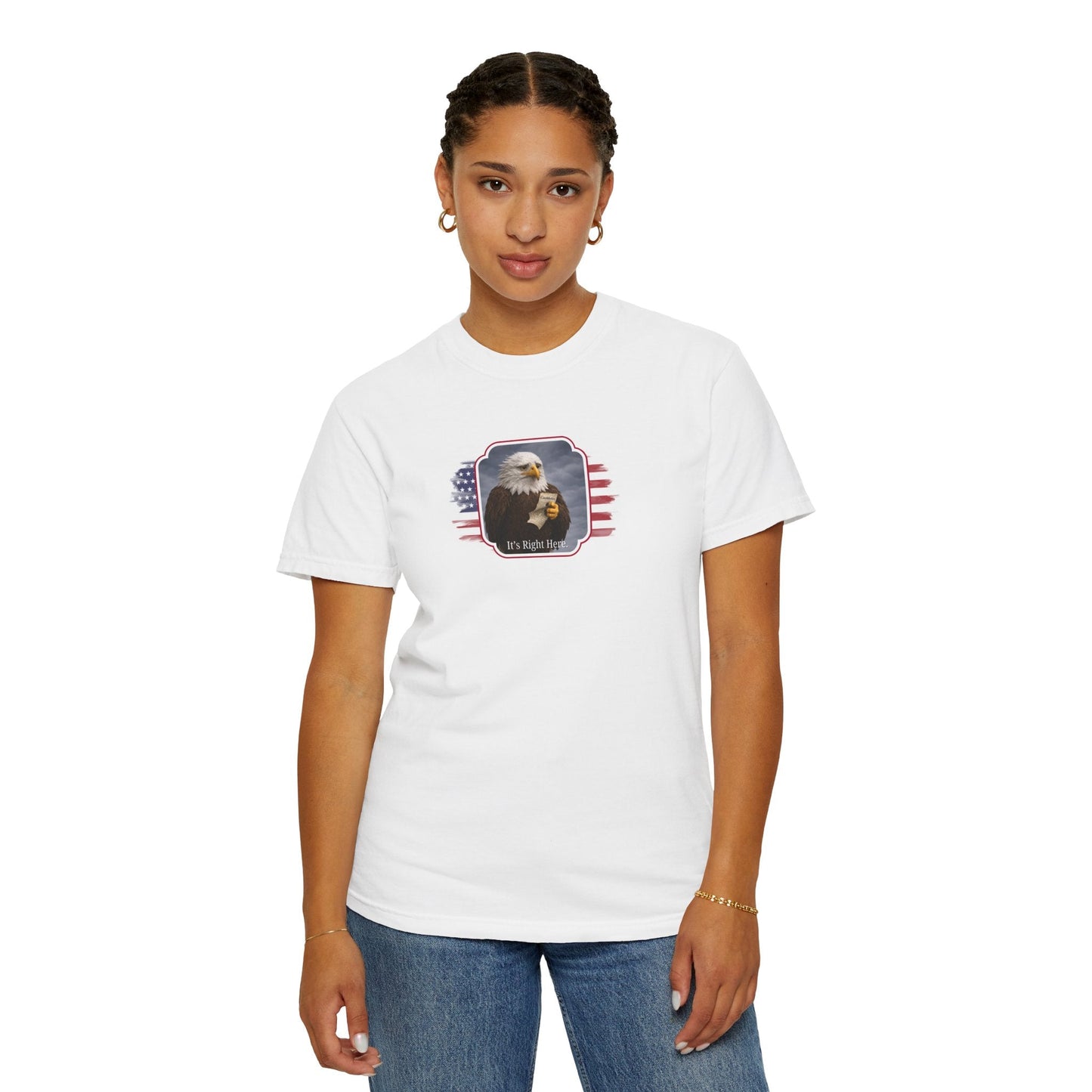 “It’s Right Here” Political Parody T-Shirt