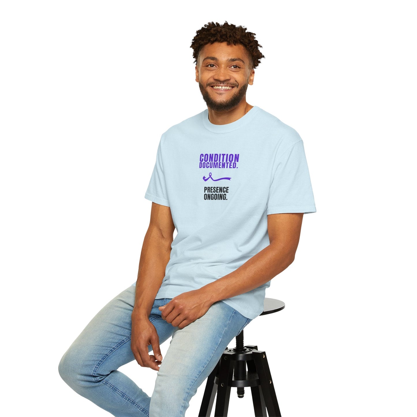 Condition Documented. Presence Ongoing. – Epilepsy Awareness T-Shirt