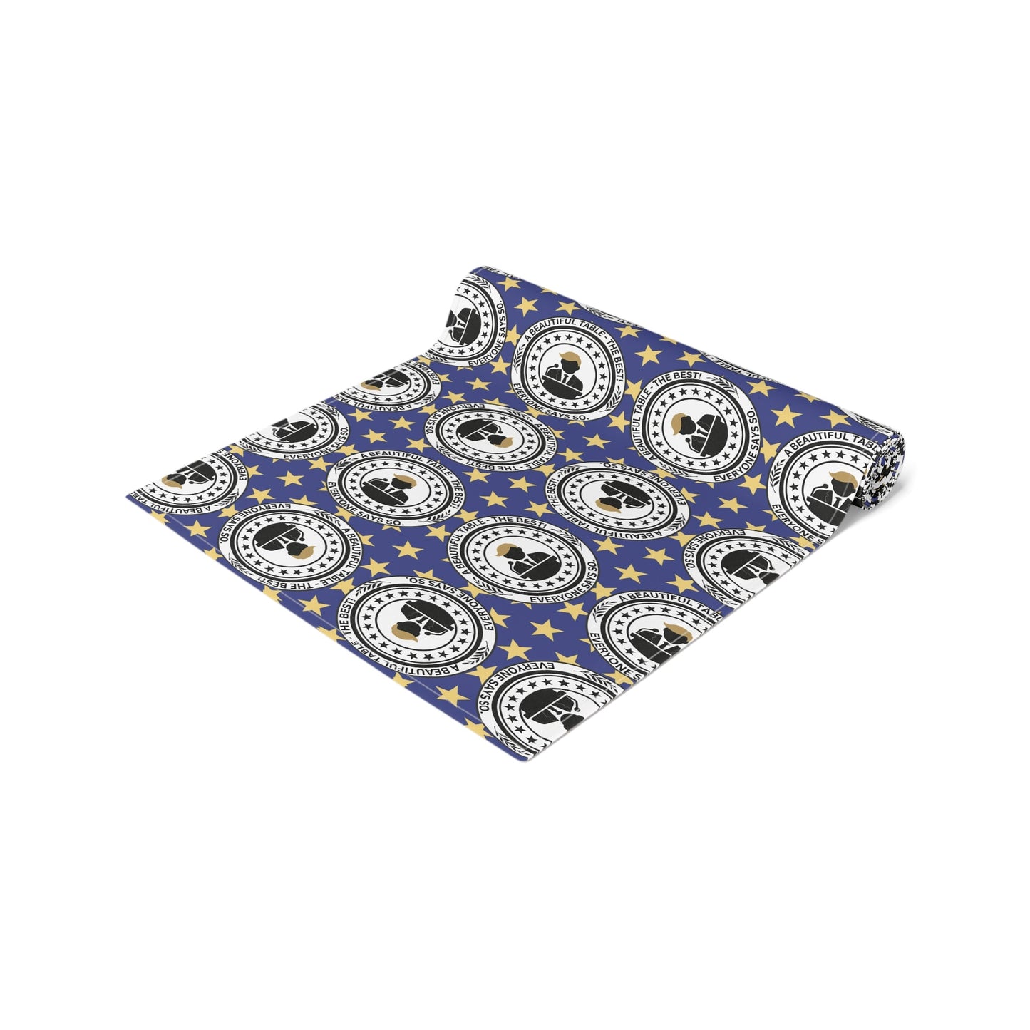 A Beautiful Table Table Runner – Faux Official Parody Seal Pattern