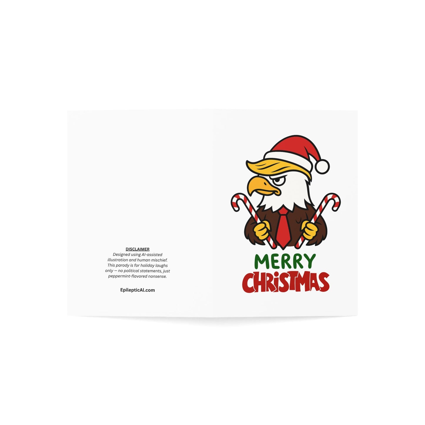 America Loving Eagle Christmas Card – 1, 10, 30, 50 pc. sets