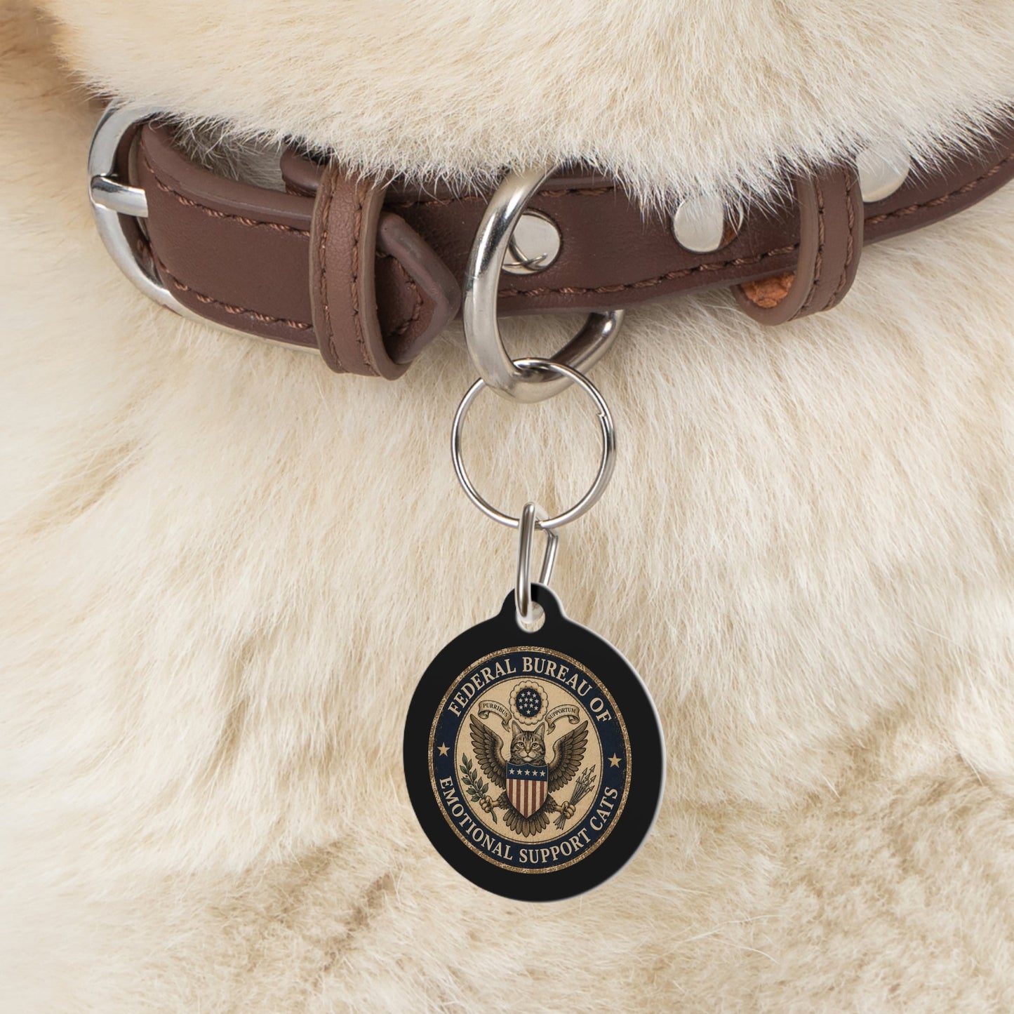 Federal Bureau of Emotional Support Cats Pet Tag
