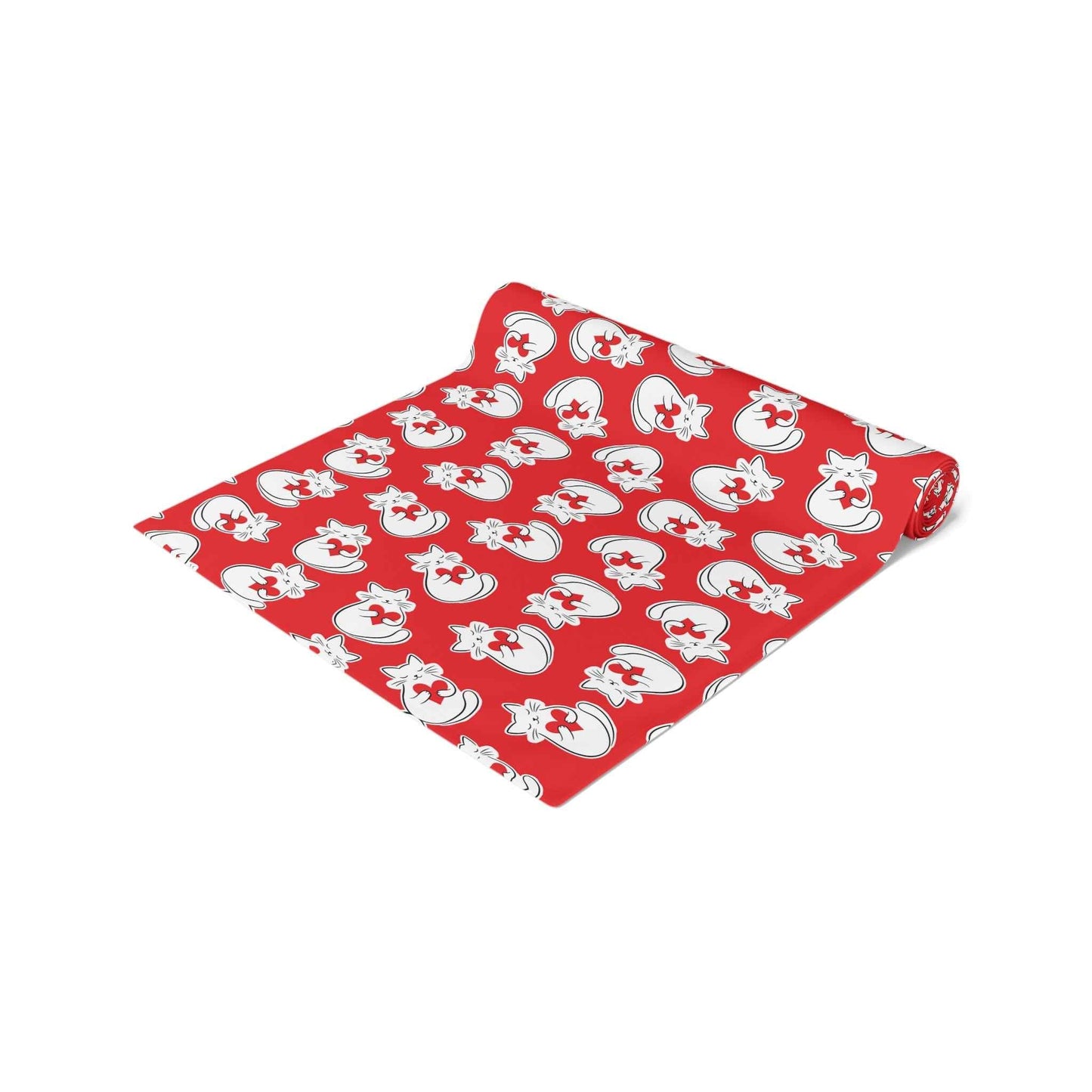 Heart Cat Table Runner – Sweet, Bold, and Slightly Extra