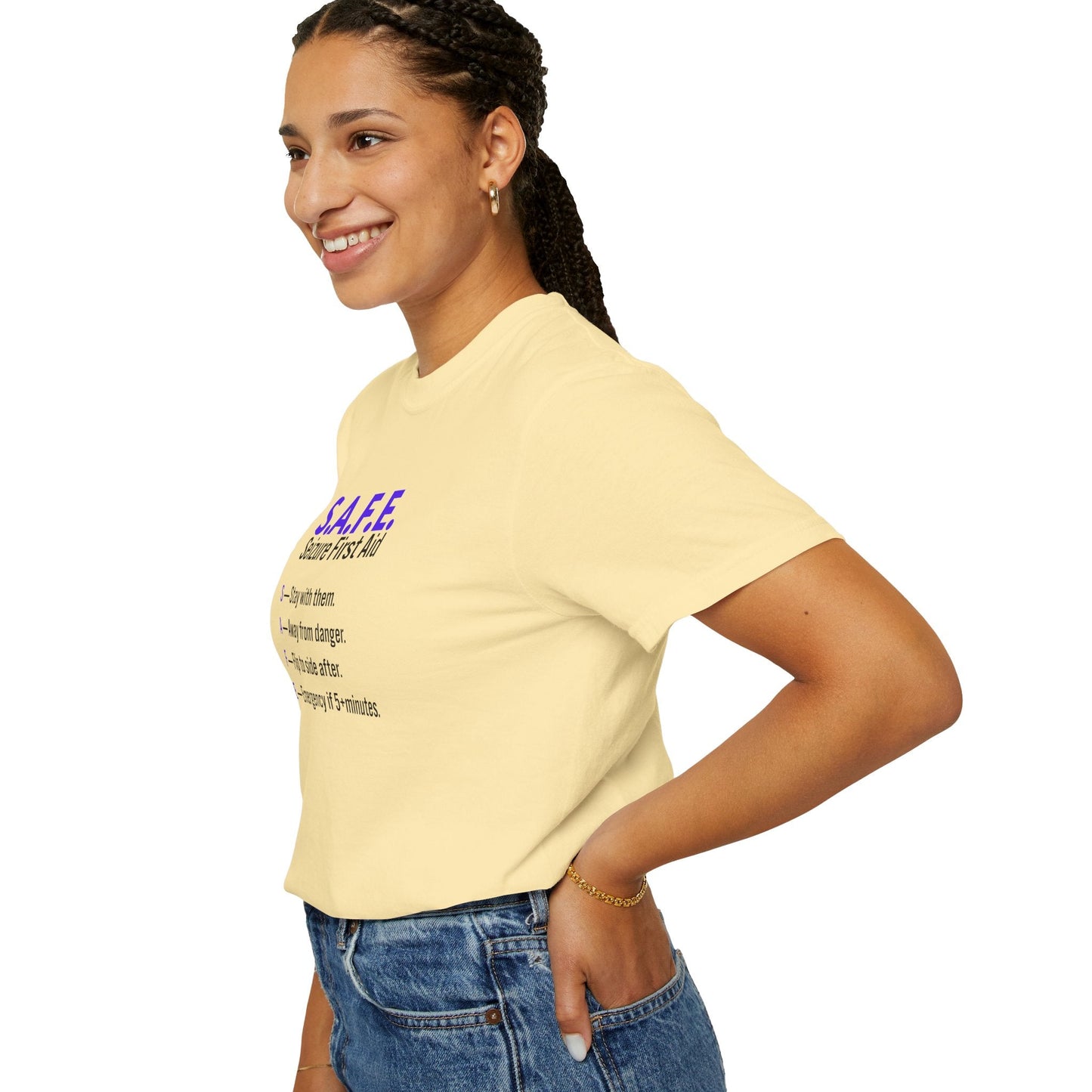S.A.F.E. Seizure First Aid T-Shirt – Epilepsy Awareness Education Tee