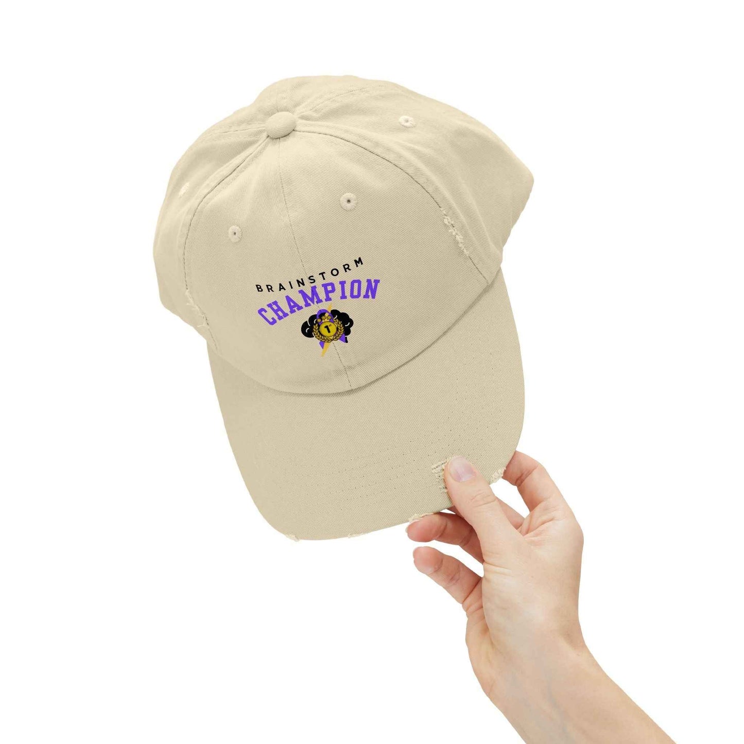 Brainstorm Champion Distressed Cap – Vintage Neurostrong Hat