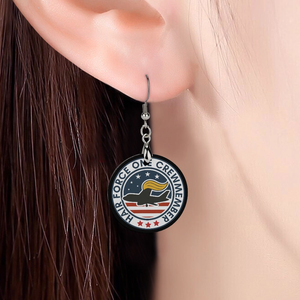 Hair Force One Crew Member Statement Earrings