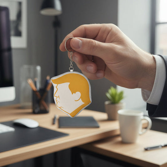 Executive Profile Plush Keychain – Political Parody Soft Keychain