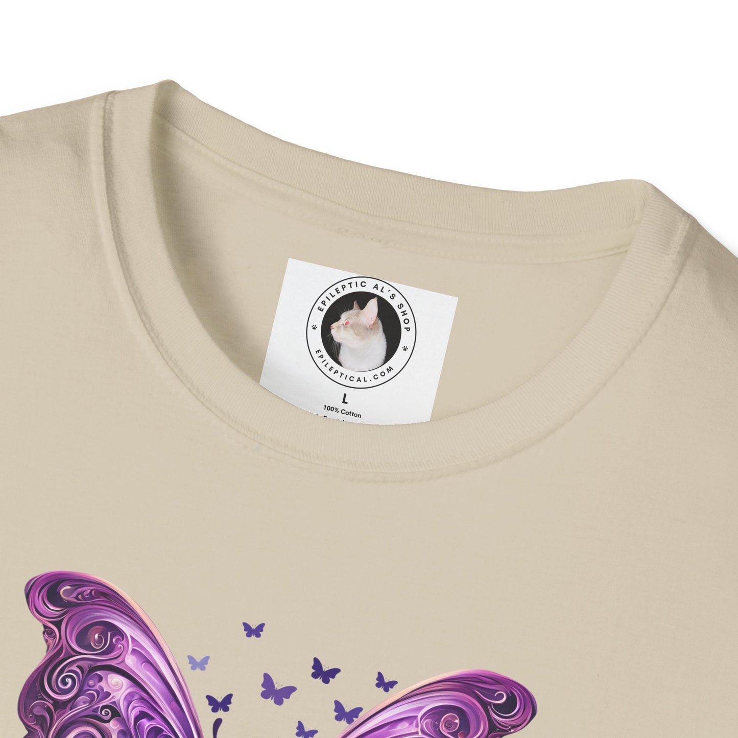 Epilepsy Butterfly Unisex Softstyle T-Shirt