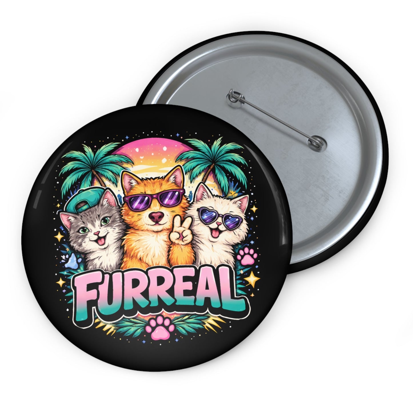 Furreal Pinback Button