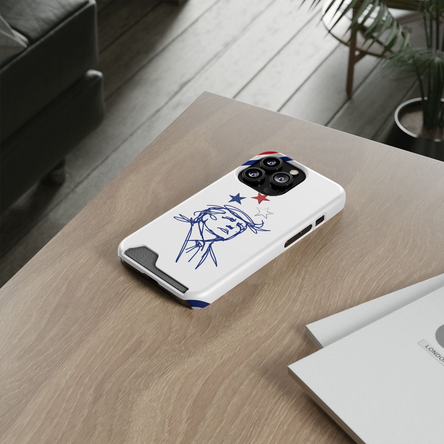 Minimal Line Portrait MagSafe iPhone Case — Say Less Edition