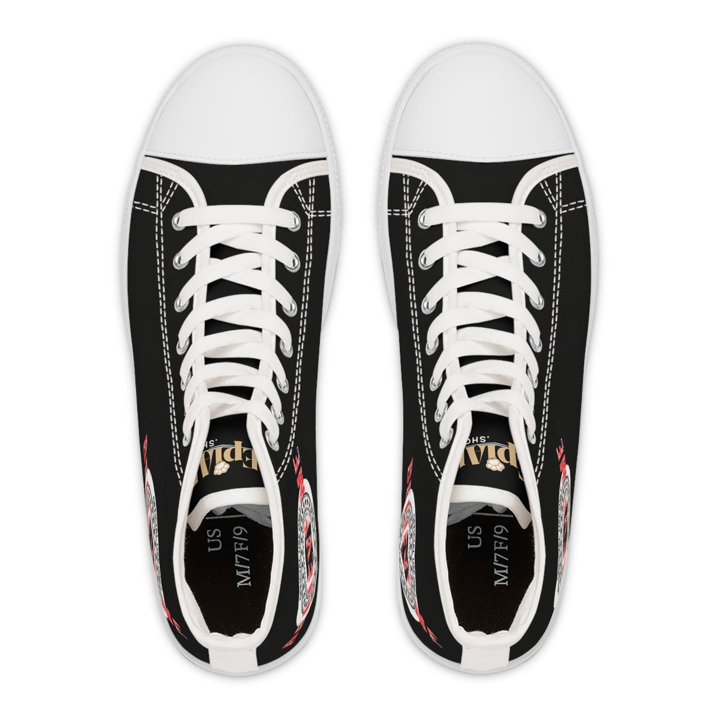 Believe Me Women’s High-Top Sneakers – Political Parody Statement Shoes