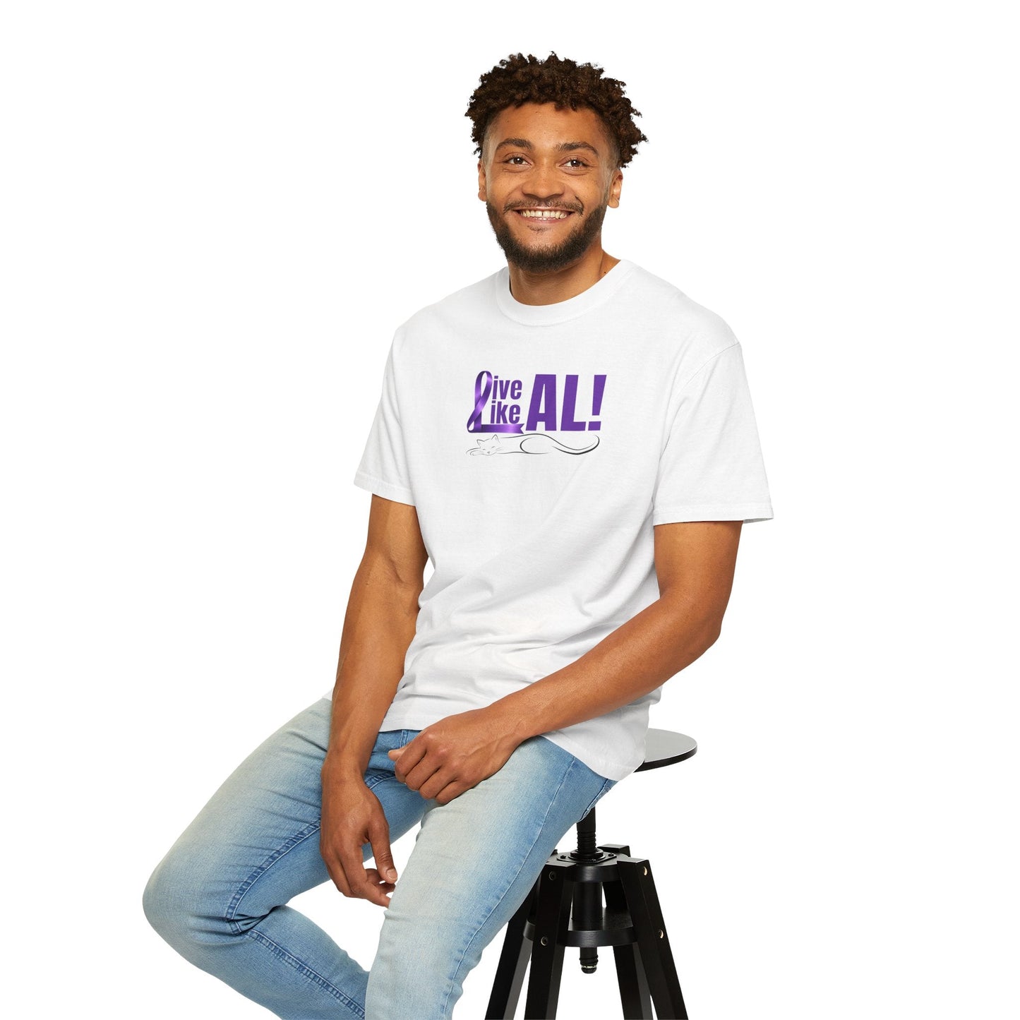 Live Like AL T-Shirt – Epilepsy Awareness Cat Tee