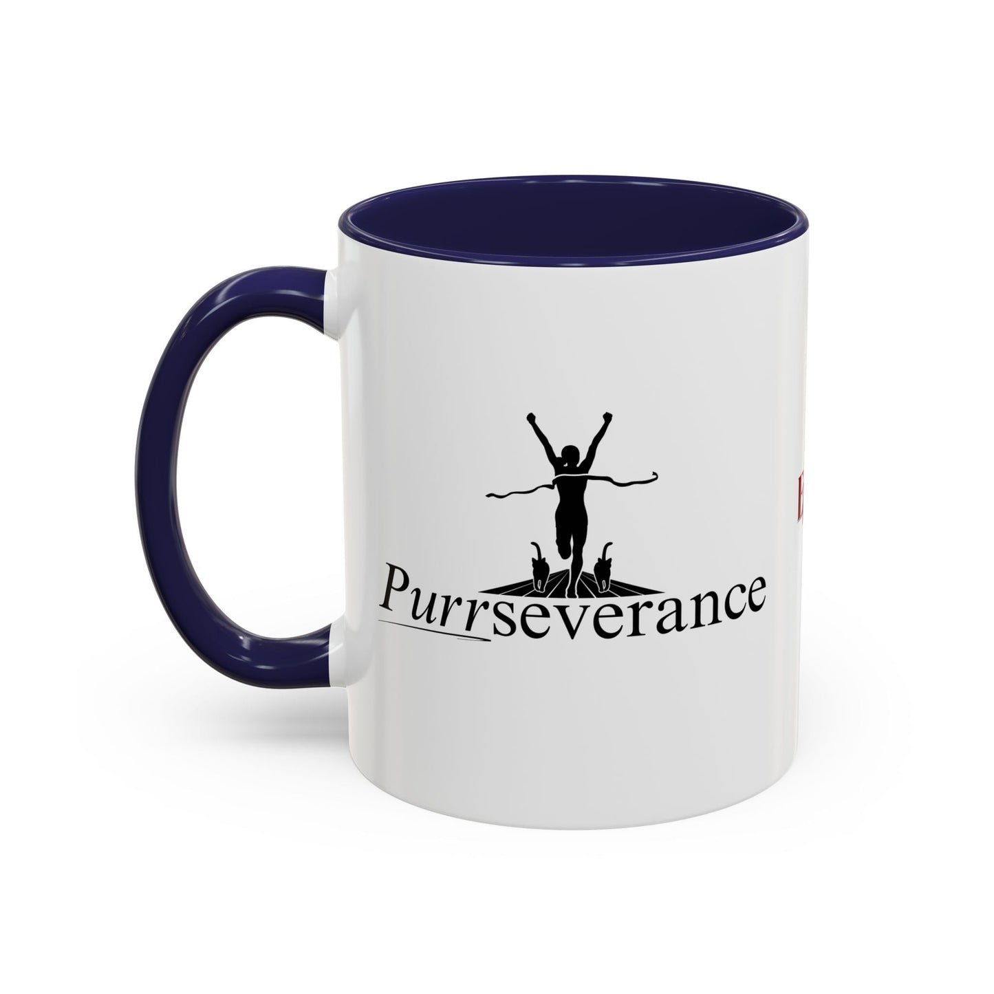Purrseverance Accent Coffee Mug (11, 15oz)