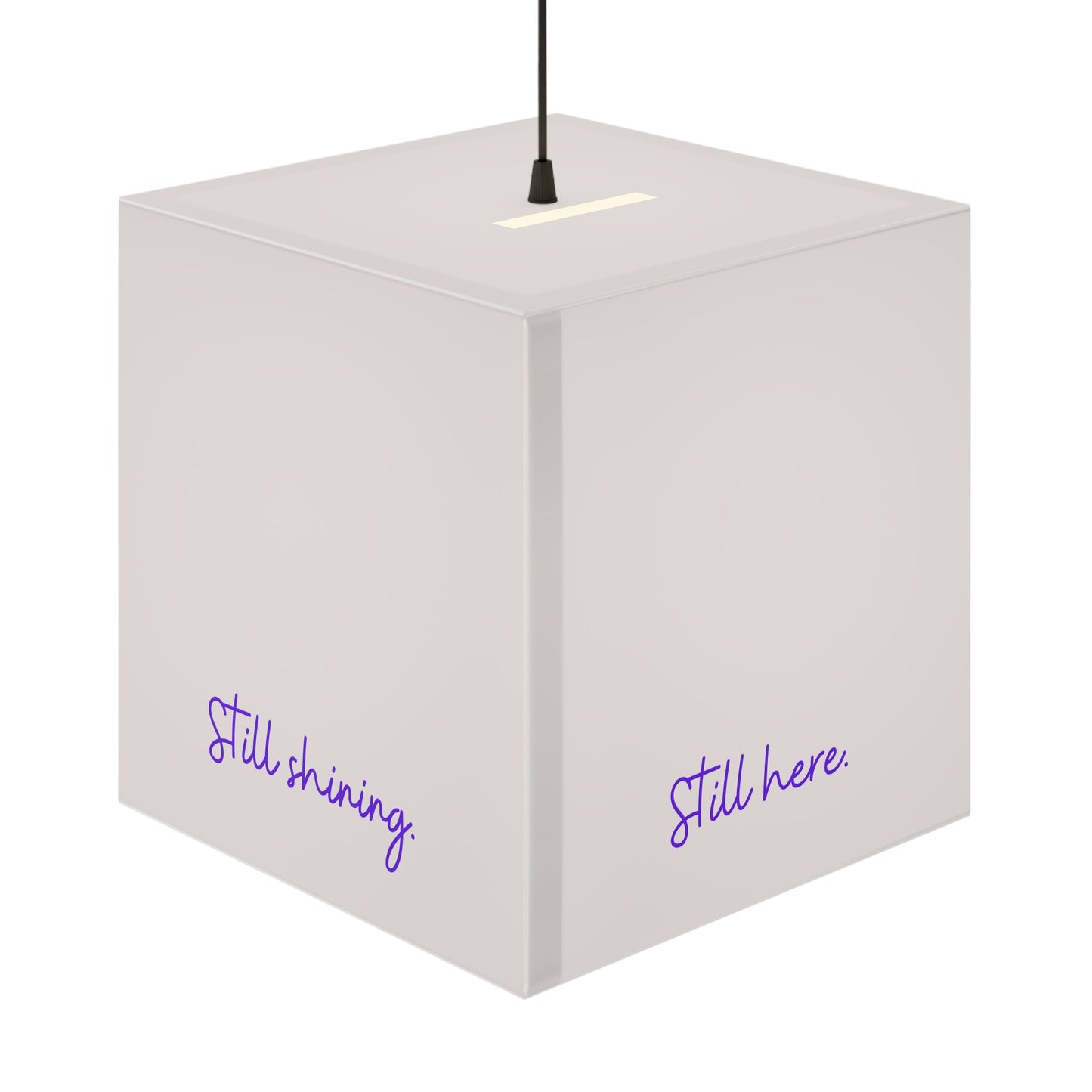 Still Here Still Standing Cube Lamp – Epilepsy Awareness Inspirational Lamp