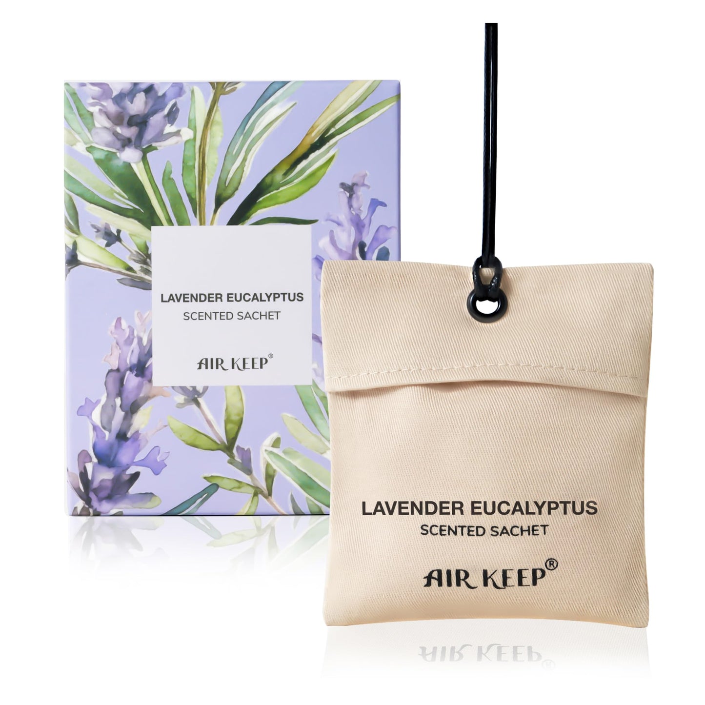 Airkeep Car Air Freshener - Lavender Eucalyptus Scented Sachets for Drawer and ClosetHome Fragrance Sachets Gifts for Men Women WardrobeCar Fragrance