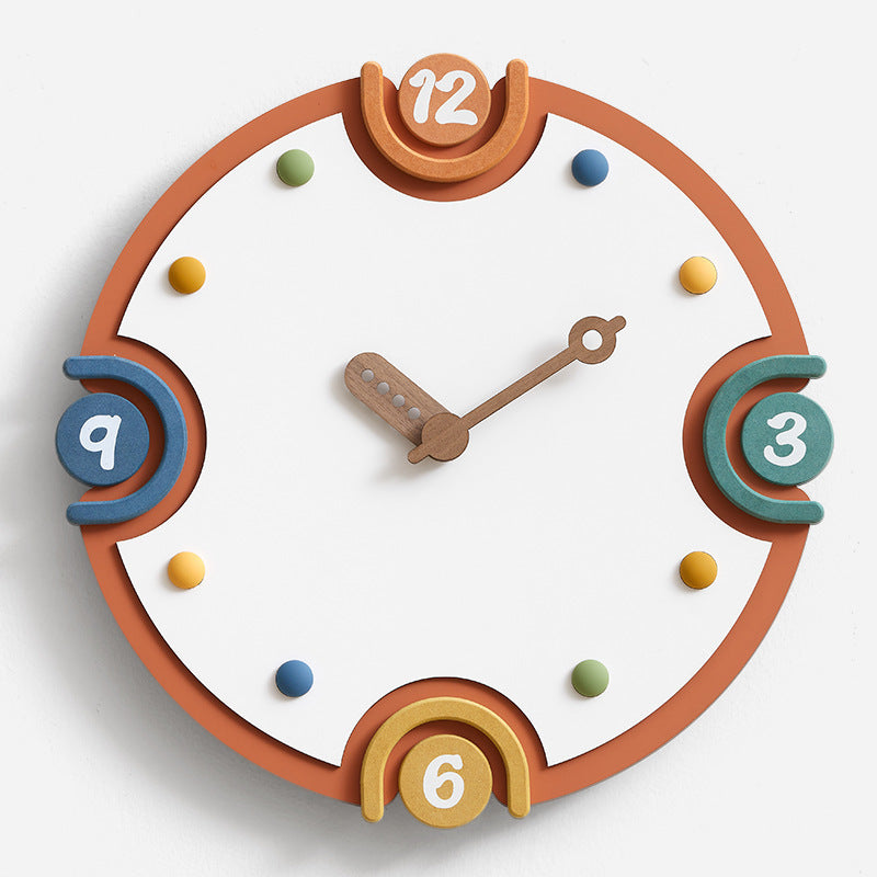 Household Cream Style Clock TV Cabinet Hallway Decorations