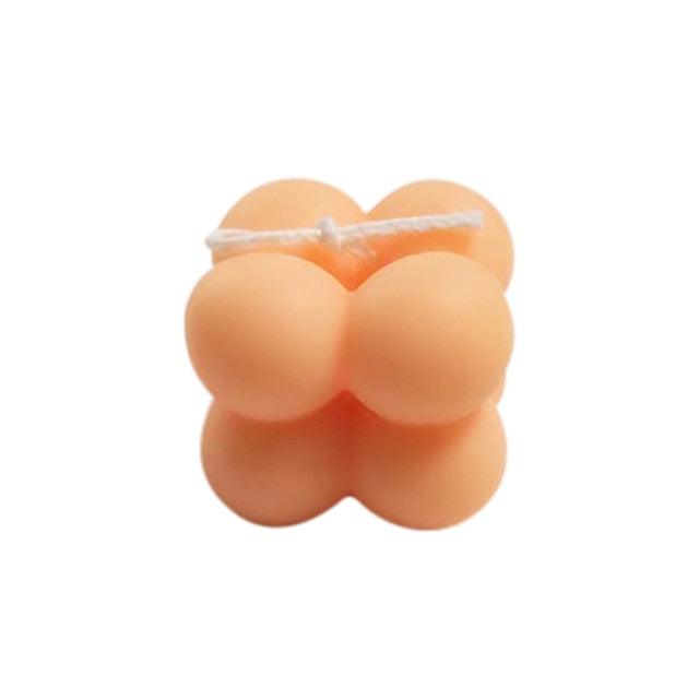 1pc Cube Wax Geometry Candle Soy Wax Candles Beautiful Art Candle Present Statue Scented Candles Decoration for Wedding Home Decor Candle Shaped Candles Wax Smokeless Oil Aromatherapy Candle For Christmas Wedding Home Decor