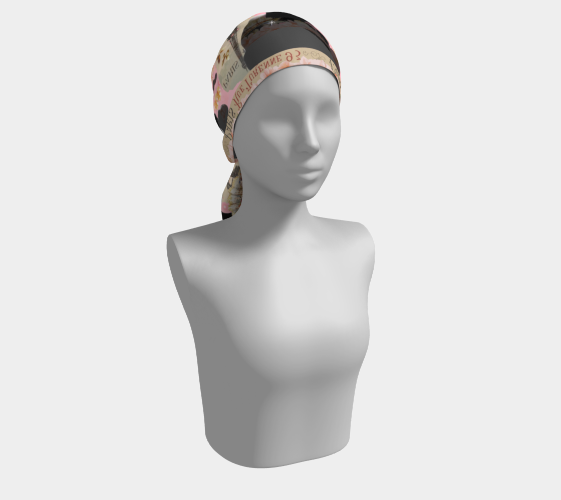 Paris France Female Model Long Scarf