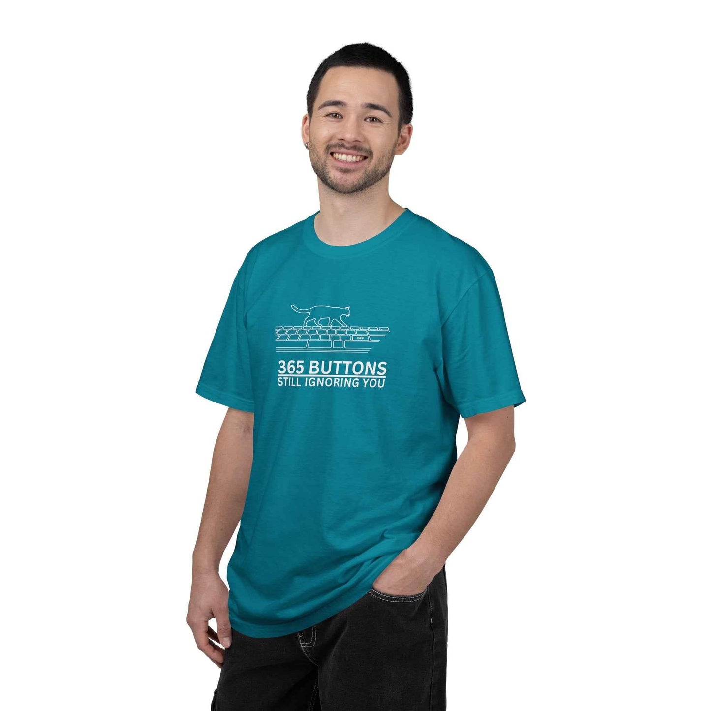 365 Buttons Still Ignoring You – Cat Keyboard T-Shirt