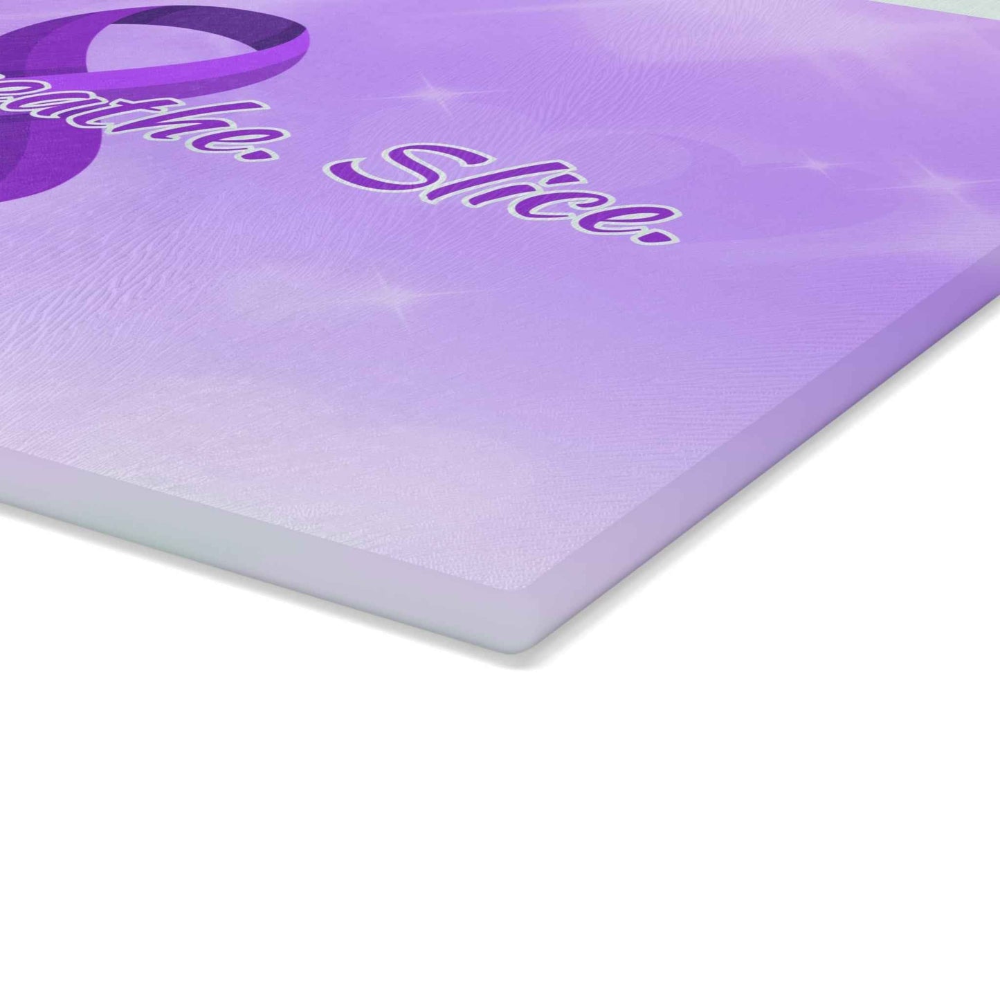 Pause. Breathe. Slice. Glass Cutting Board — Steady Hands Edition