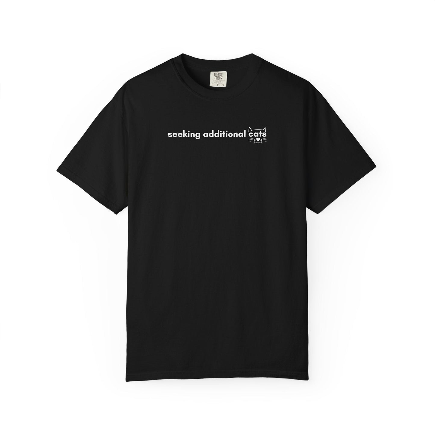 Seeking Additional Cats T-Shirt | Cat Lover Minimal Tee