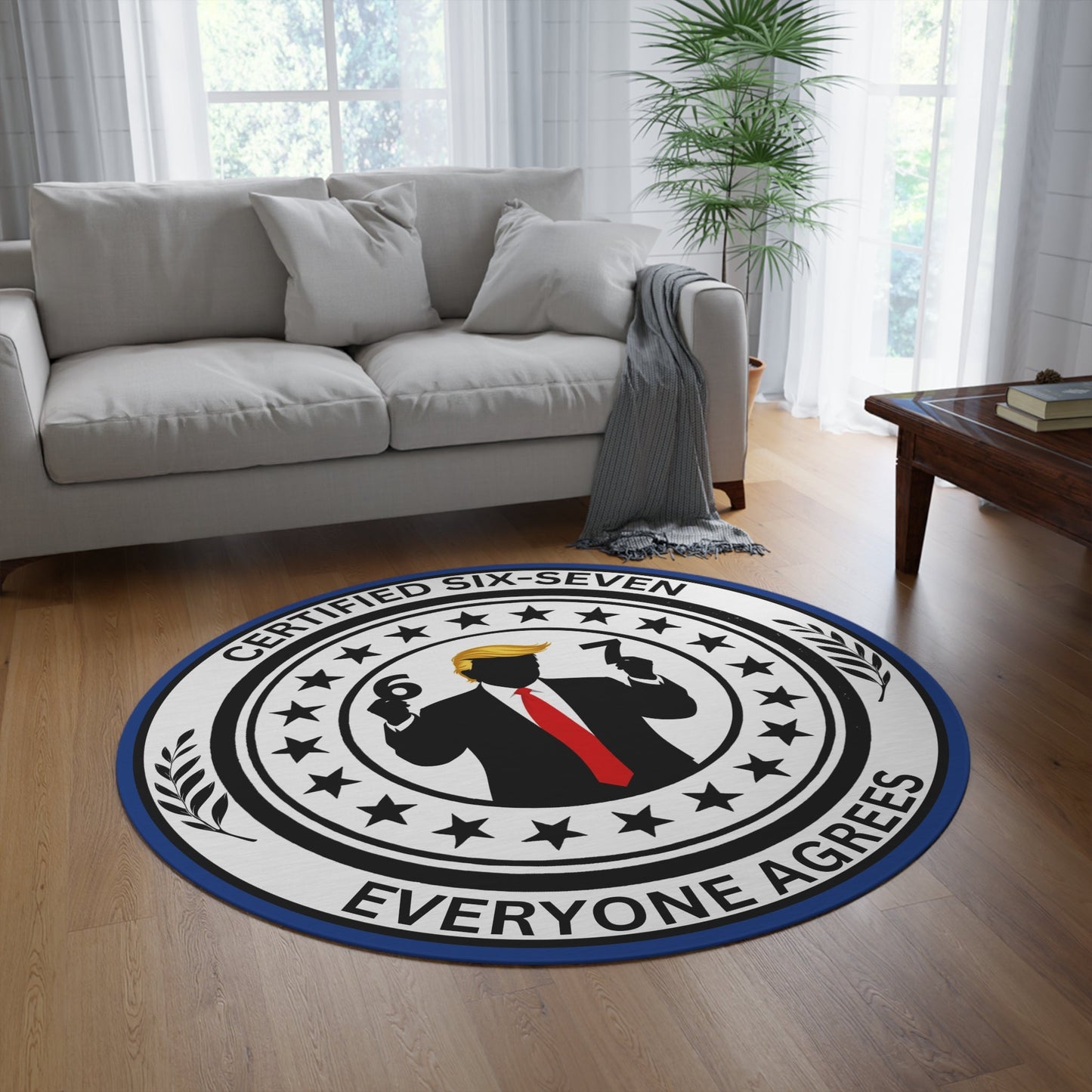 Certified Six–Seven – Round Statement Rug