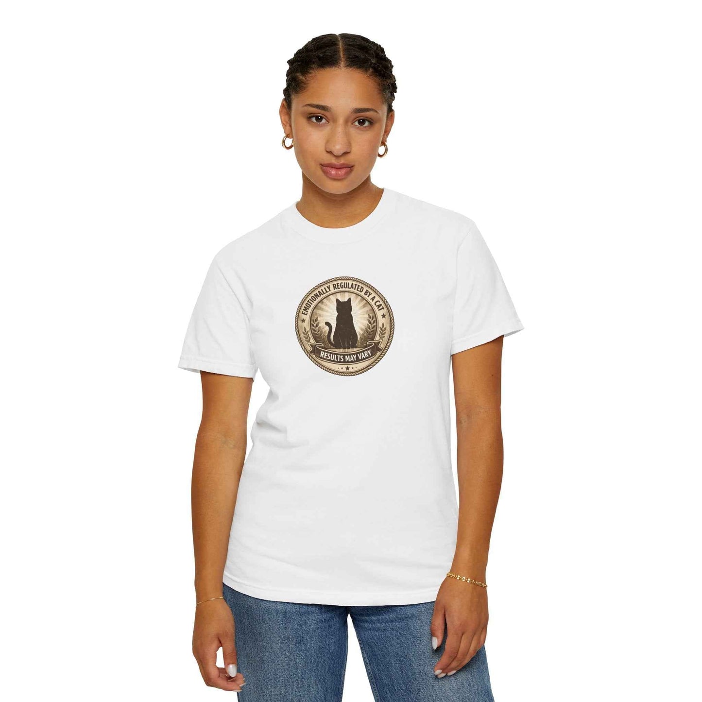 Emotionally Regulated by a Cat T-Shirt
